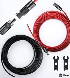 gearit 10awg solar extension cable with male to female connectors