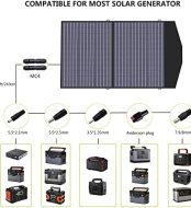 allpowers portable 100w solar panel kit for outdoor power needs