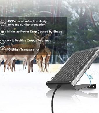 powoxi 6v 1.5w waterproof solar panel for deer feeder