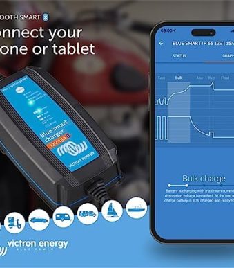 victron energy 12v 15a battery charger with bluetooth connectivity