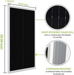 weize 200w 12v solar panel starter kit with 30a pwm charge controller