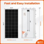 rich solar high efficiency 200w 12v monocrystalline solar panel