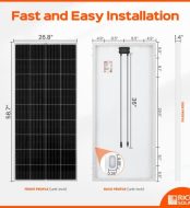 rich solar high efficiency 200w 12v monocrystalline solar panel