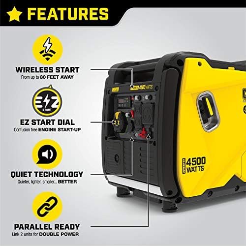 4500-watt portable inverter generator champion power equipment