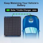 nicesolar 10w 12v solar panel battery charger for vehicles and boats