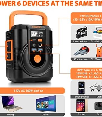 Takki 111Wh Portable Power Station for Camping & Emergencies