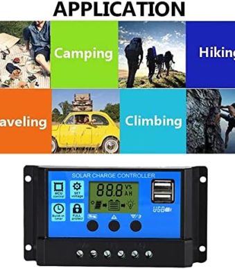 bitinbi 200w solar panel kit with usb outputs and charge controller
