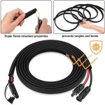 igreely 10awg solar panel extension cable for rv chargers