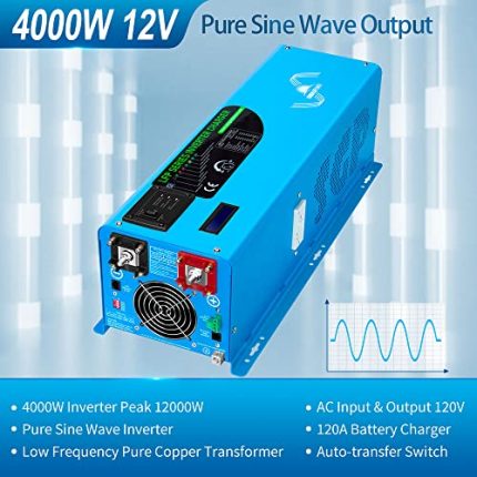 sungoldpower 4000w pure sine wave power inverter for off-grid use