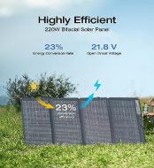 ef ecoflow bifacial foldable solar panel with adjustable kickstand