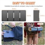 apowking portable power bank with ac outlet & solar panel for camping