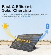 ef ecoflow portable and lightweight 60w solar panel for power stations