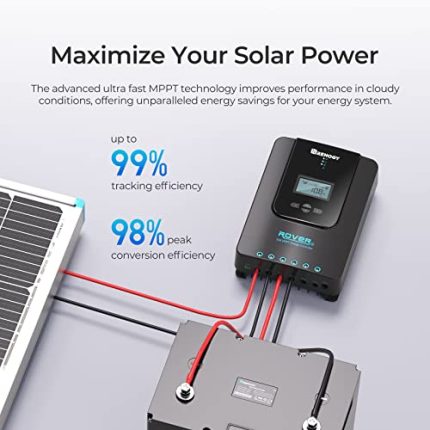 renogy 60a mppt solar charge controller for various battery types