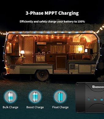 renogy 50a mppt solar charge controller for various batteries