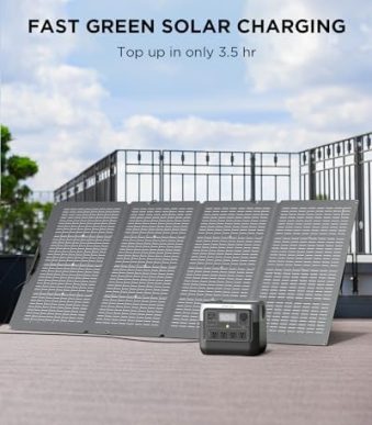 ef ecoflow portable solar generator with lifepo4 battery