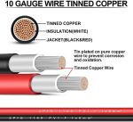 igreely 10ft 10awg solar panel extension cable with connectors