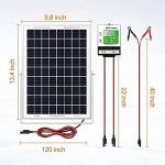 solperk 10w solar panel charger kit for various 12v batteries