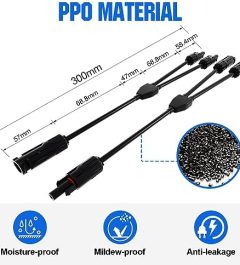 ECO-WORTHY Y Branch Solar Connectors Adapter Kit