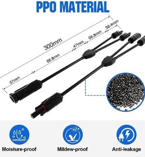 ECO-WORTHY Y Branch Solar Connectors Adapter Kit