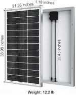 SOLPERK 2-pack of high-efficiency 100W solar panels for various applications