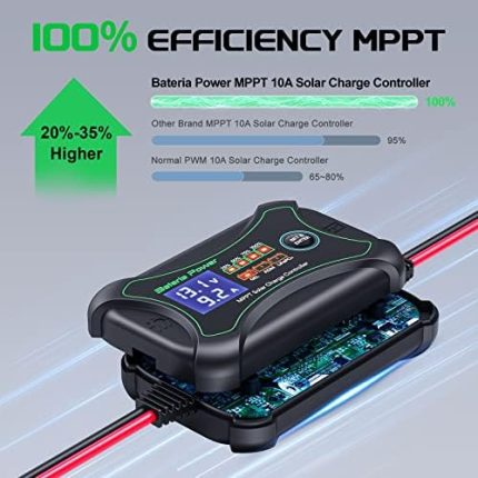 bateria power intelligent portable solar panel controller