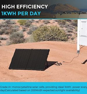 renogy portable 200w solar panel with waterproof controller