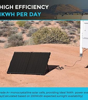renogy portable 200w solar panel with waterproof controller