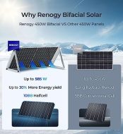 renogy offers bifacial 2x450w solar panels for versatile power