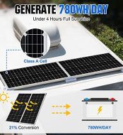 eco-worthy 195w 12v monocrystalline solar panel for off grid power