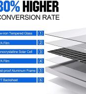 SOLPERK 50W/12V Solar Panel Kit with Mount for Vehicles
