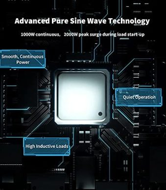 renogy 1000w pure sine wave inverter with usb port