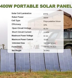 allpowers sp037 400w portable solar panel kit for outdoors