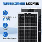eco-worthy high-efficiency 195w solar panel for off-grid applications