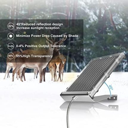 powoxi waterproof 12v 1.7w solar panel for deer feeder