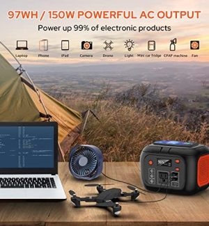 hengke energy wireless charging portable power station with led flashlight