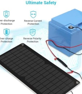 renogy portable solar battery charger for various vehicles and boats