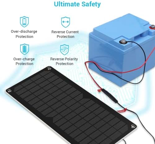 renogy portable solar battery charger for various vehicles and boats