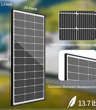 jjn 200w solar panel kit with charge controller for off-grid systems