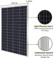 new version of hqst 100w 12v monocrystalline solar panel