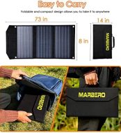 MARBERO Portable solar panel charger for camping and outdoor activities