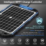 12W 12V Solar Battery Charger with Intelligent MPPT Controller