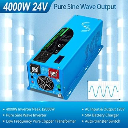 sungoldpower 4000w 24v pure sine wave inverter charger