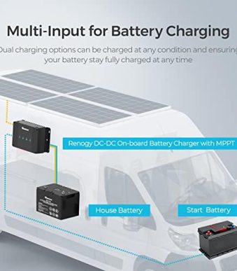 renogy 50a dc-dc charger for various battery types