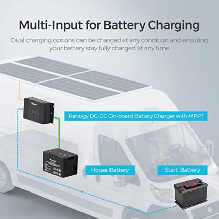 renogy 50a dc-dc charger for various battery types