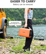 portable runhood solar generator with 4 hot swappable batteries