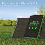 portable acacia 120w solar panel for power stations and camping