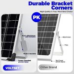 voltset 20w solar battery trickle charger maintainer
