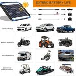 suner power portable 12v solar car battery charger & maintainer