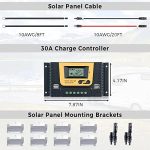 jjn 200w solar panel kit with charge controller for off-grid systems