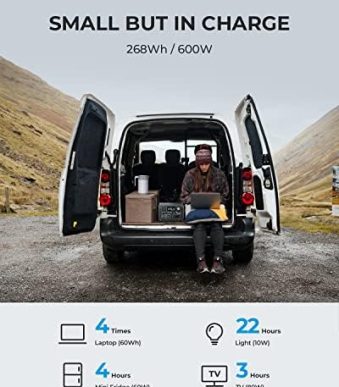 BLUETTI EB3A: Portable Power Station for Outdoor Camping